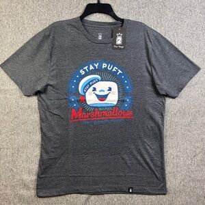 Stay Puft Marshmallows Est. 1984 "Even When Toasted" Gray T-Shirt Men's Size L